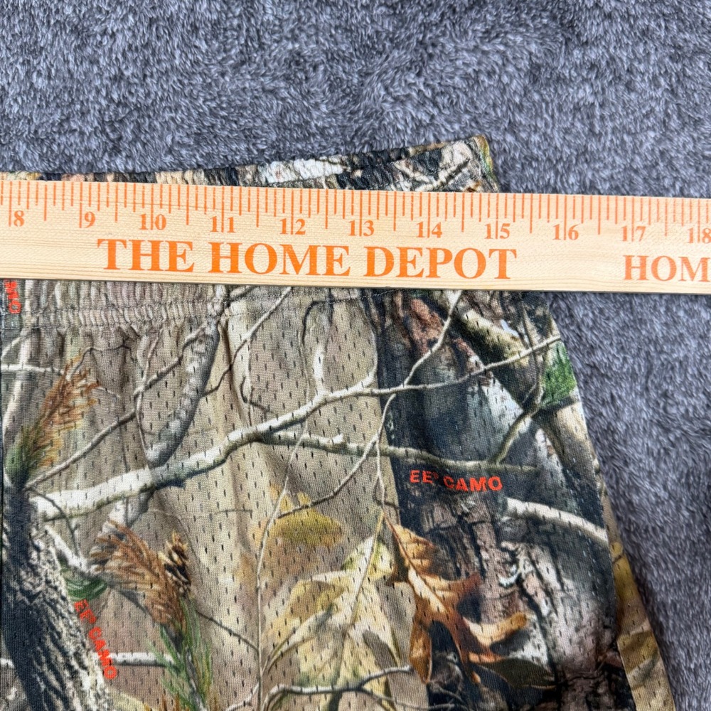 Eric Emanuel EE Basic Mesh Shorts Real Tree Camo Mens Size Large Red Logo NYC - Picture 11 of 14